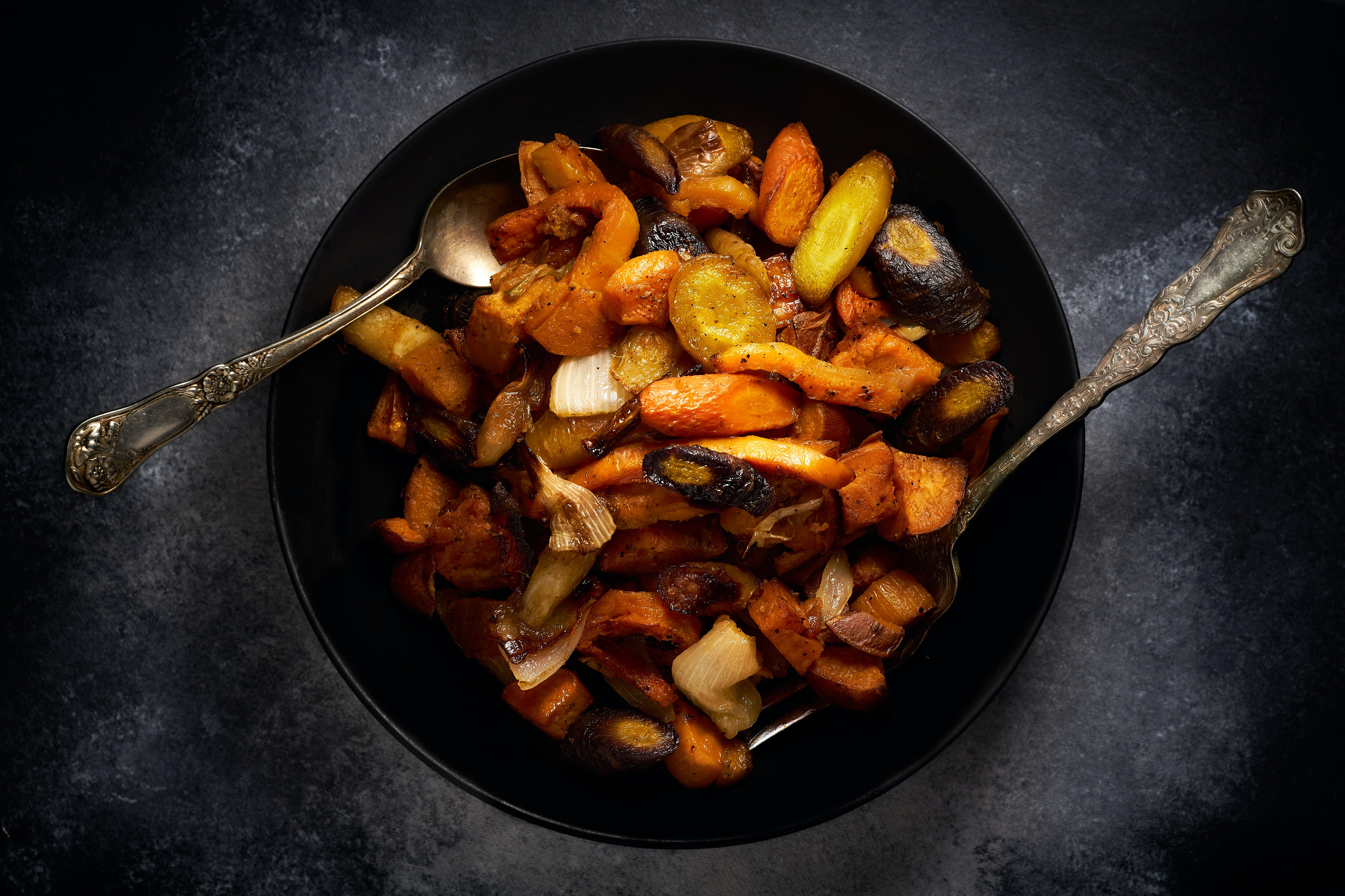 Roasted Winter Squash & Sweet Potatoes 