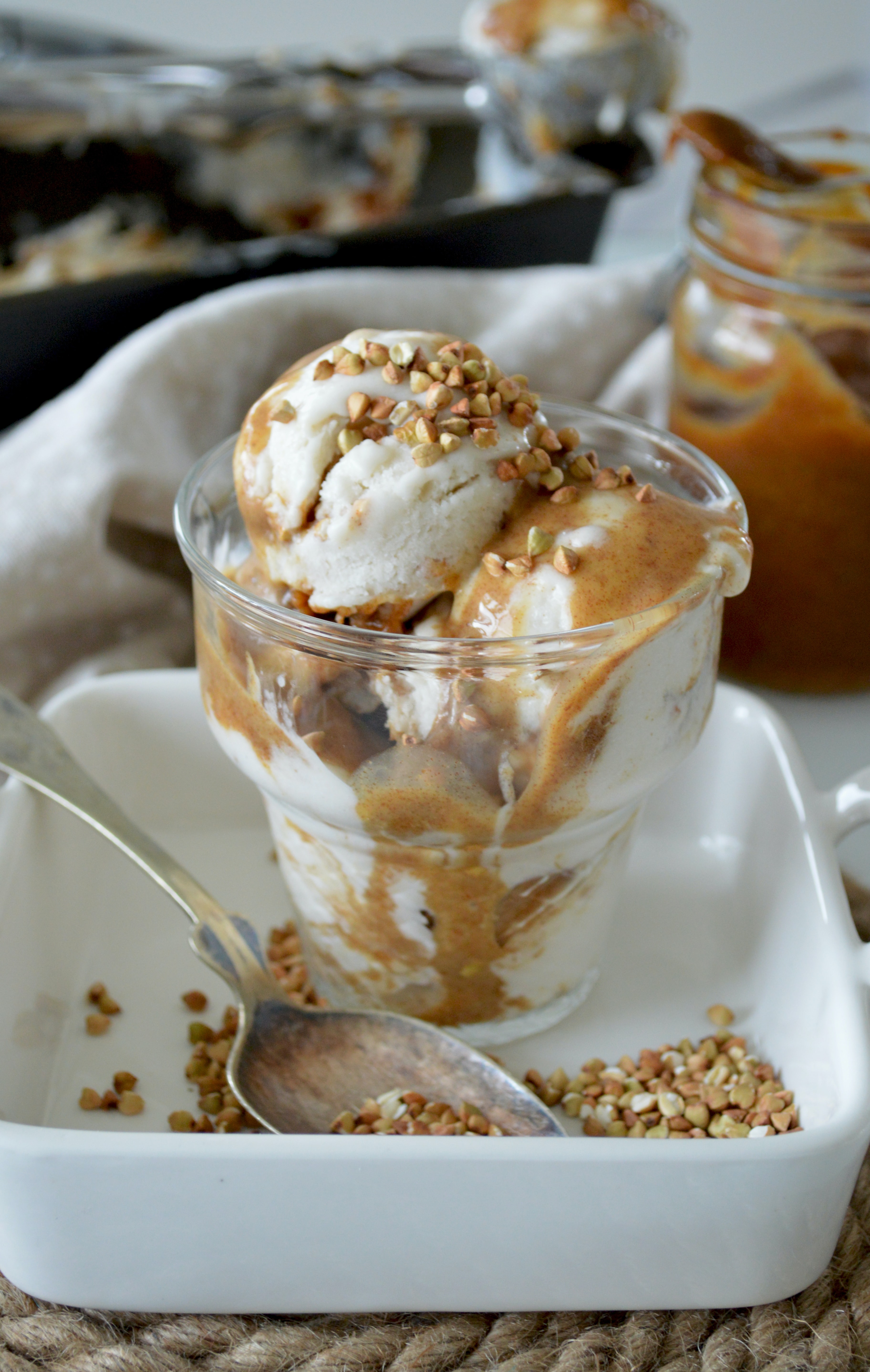 Chef Rebecca's Nebraska Sweet Corn Ice Cream with Caramel