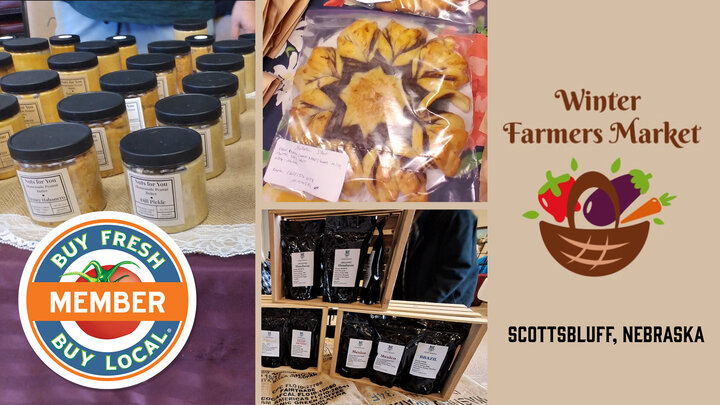 Winter Farmers Market spotlight image showing a variety of products from market vendors